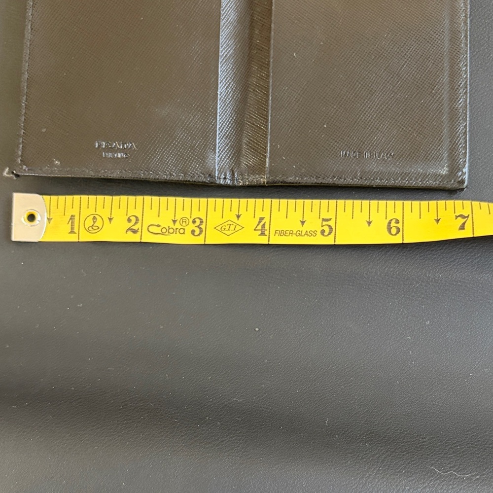 Prada Tessuto Nylon Long Wallet Black Triangle Logo Organizer Made in Italy - Picture 10 of 13